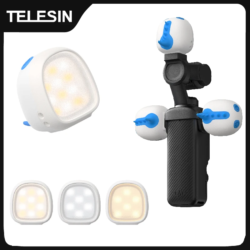 Kit Lumière Magnétique TELESIN Mini Monster pour DJI Pocket 3