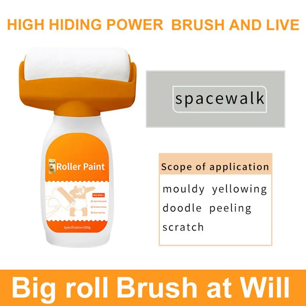 Description Picture 5 of item2 In 1 Wall Patching Paint Rolling Brush Portable water-based odorless latex paint wall roller Multi-Functional Wall Repair Tool