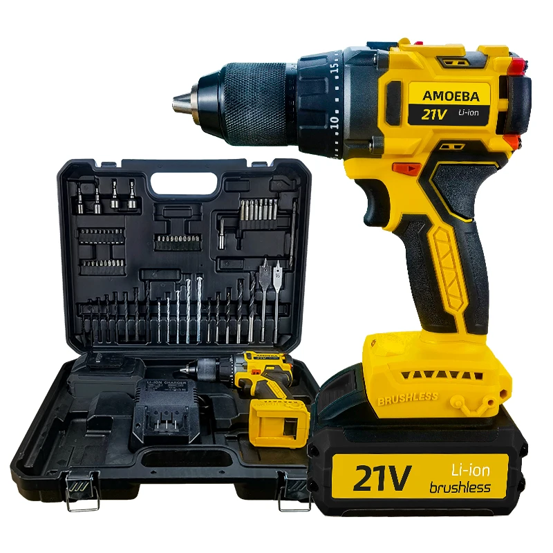 2023 new 20v li ion cordless impact drill power screw drivers two speed 3 in 1 electric multi function electric screwdriver 13mm brushless electric cordless drill with impact nail drill screwdriver 2023 brand new drill hot sale in the markert