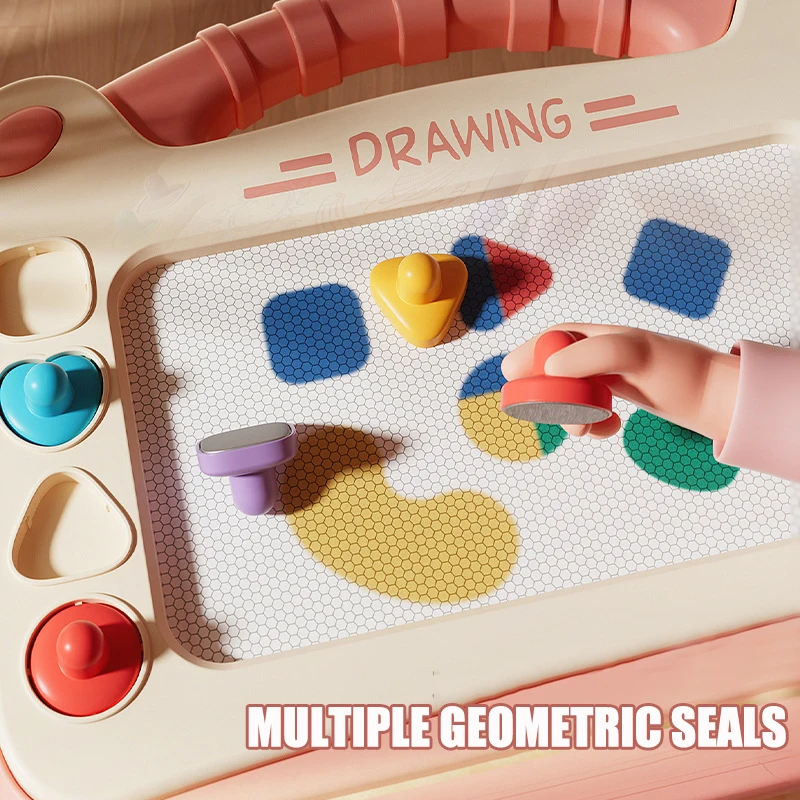 Children Cartoon Drawing Board Baby Puzzle Magnetic Writing Board Toy Graffiti Magnetic Drawing Board Montessori Toy for Kids 3