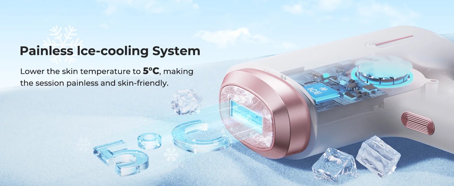Ipl Laser Hair Removal Device For Face And Body With Ice Cooling_voghion.com