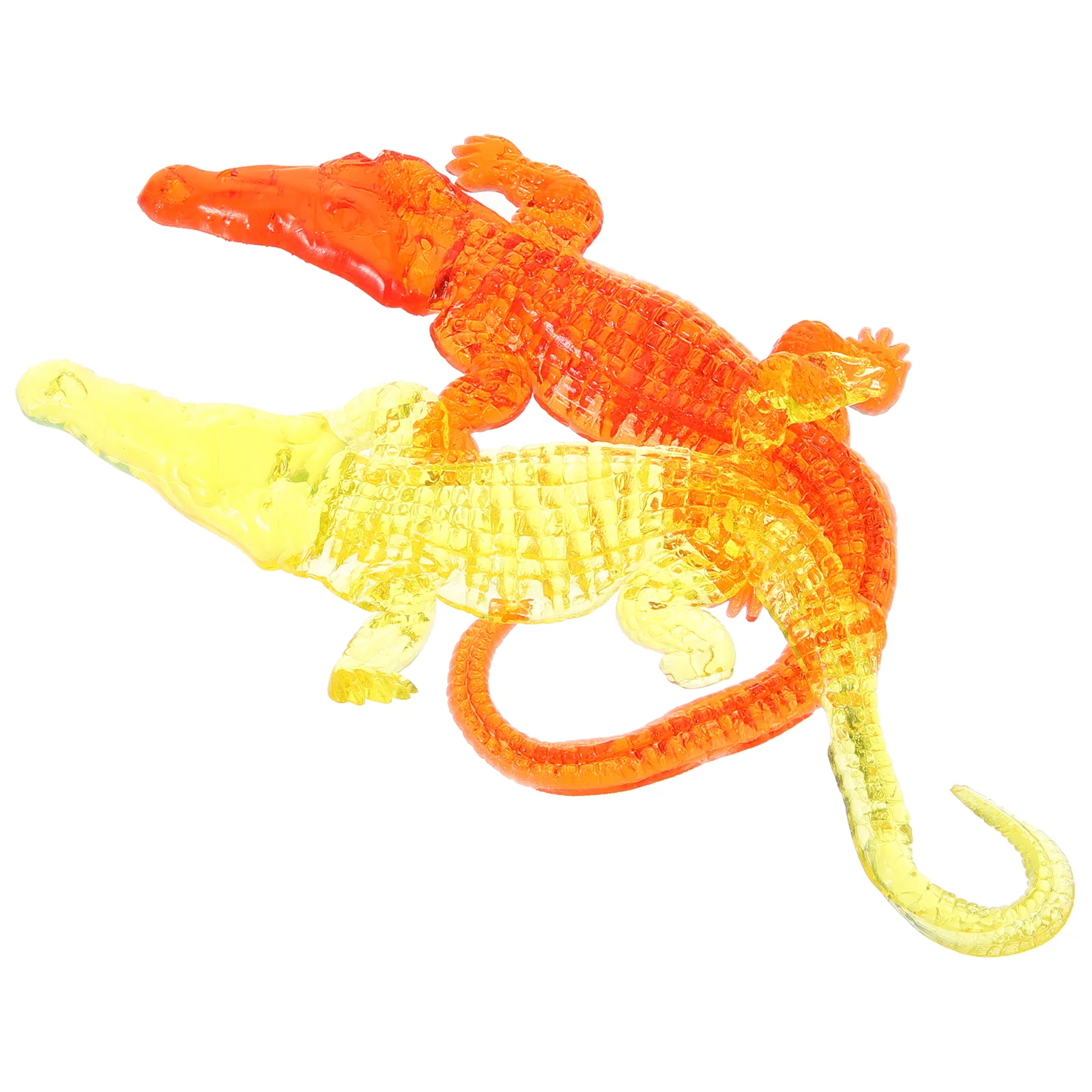 

4/6pcs Novelty Stretchy Sticky Lizard Toys Retractable Animals Birthday Party Favors Novelty Gifts Random Color