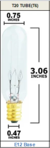 6 Pack Light Bulb T26 E12/E14/E17/E27/B22 25/15W 120V/230V Incandescent Small Edison for Microwave, Oven, Fridge, Salt Lamp