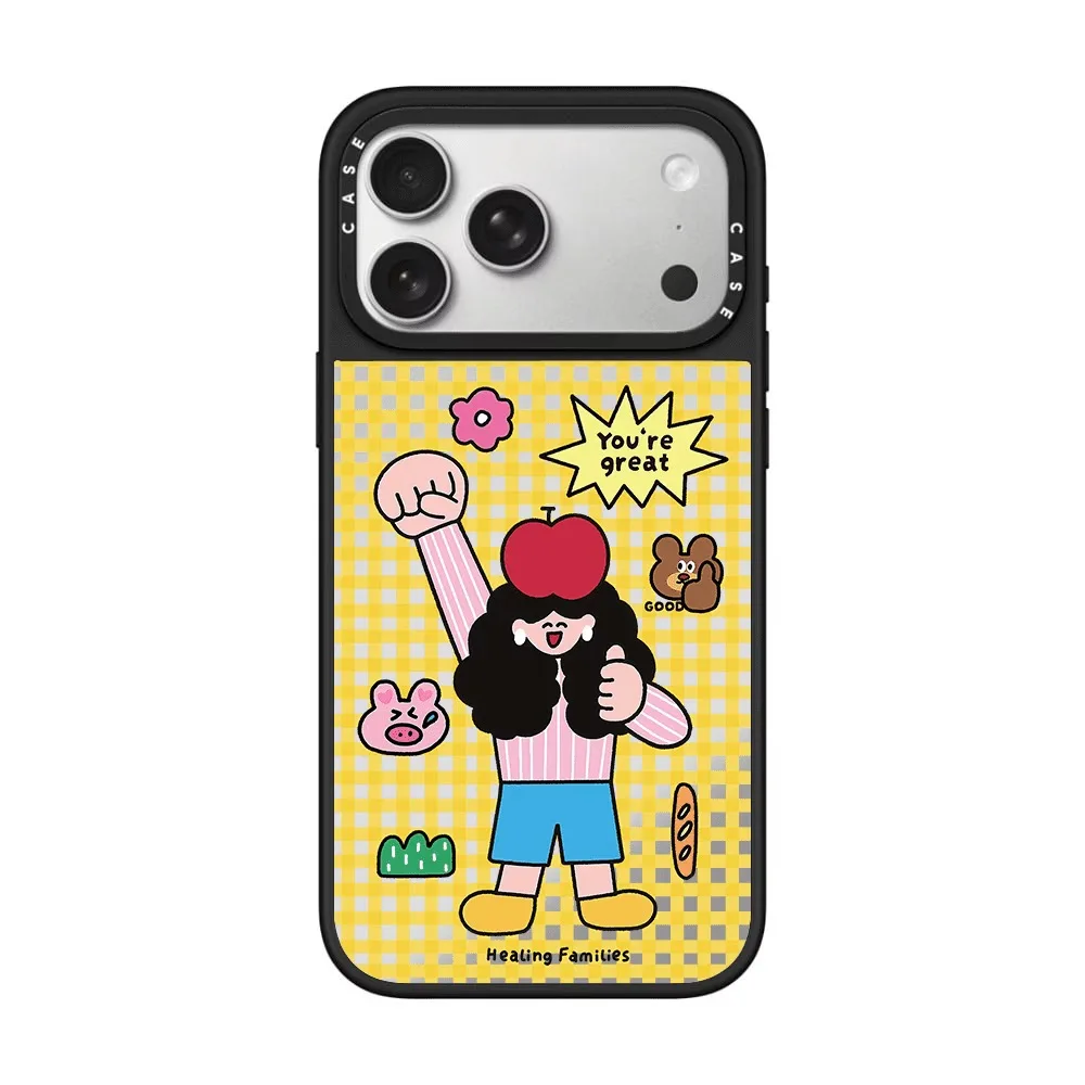 Self-Disciplined Girl Mirror Phone Case – Creative and Cute Design with Drop-Proof Protection