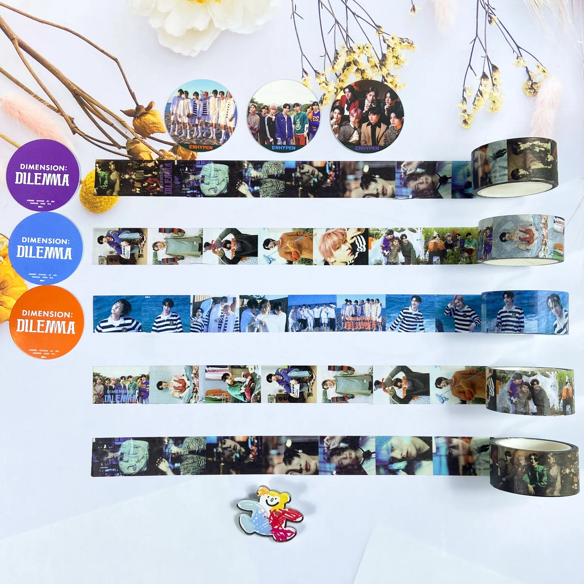 

Kpop Idol Boy Group, новый альбом, размерная дилемма, лента, периферийная клейкая лента, наклейка для фанатов HD