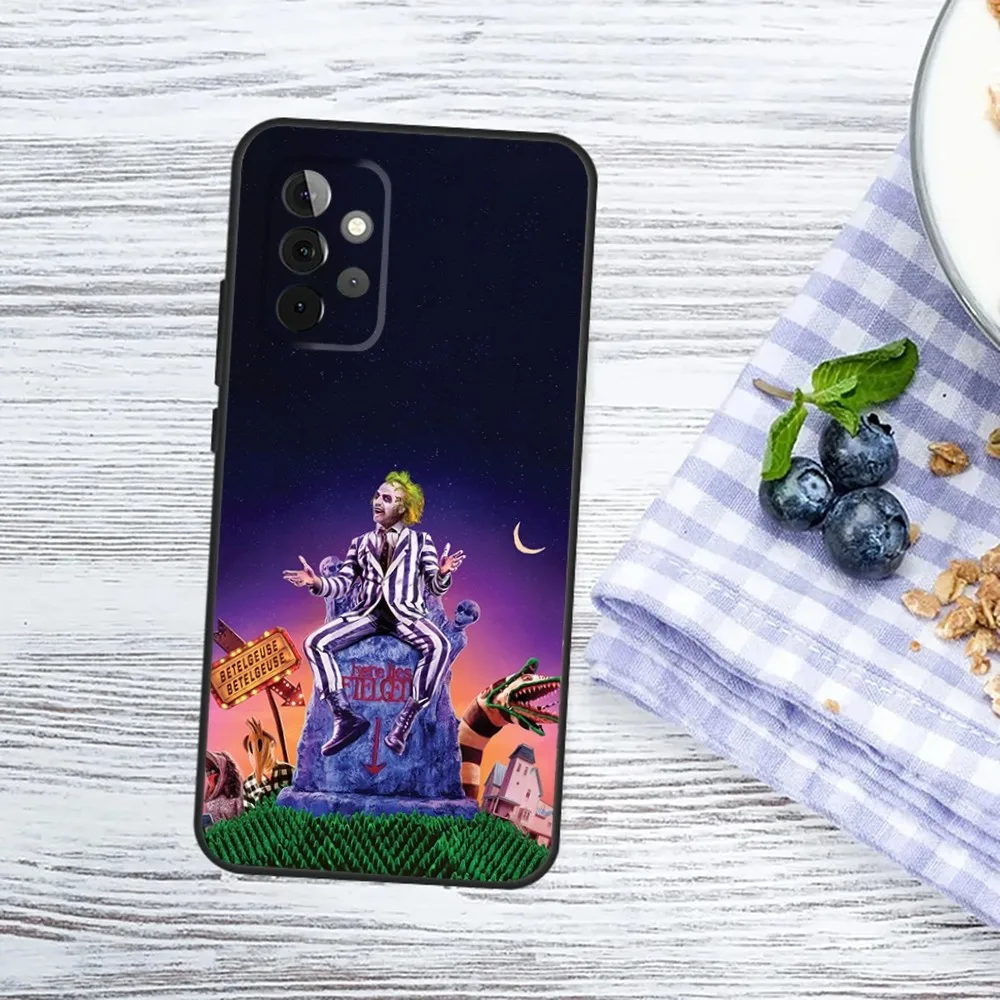 thumbnail image 1 of Funda de teléfono B-Beetlejuices 2 para Samsung Galaxy A13, A21s, A22, A31, A32, A52, A53, A71, A80, A91, funda suave negra para teléfono, 1 of 4