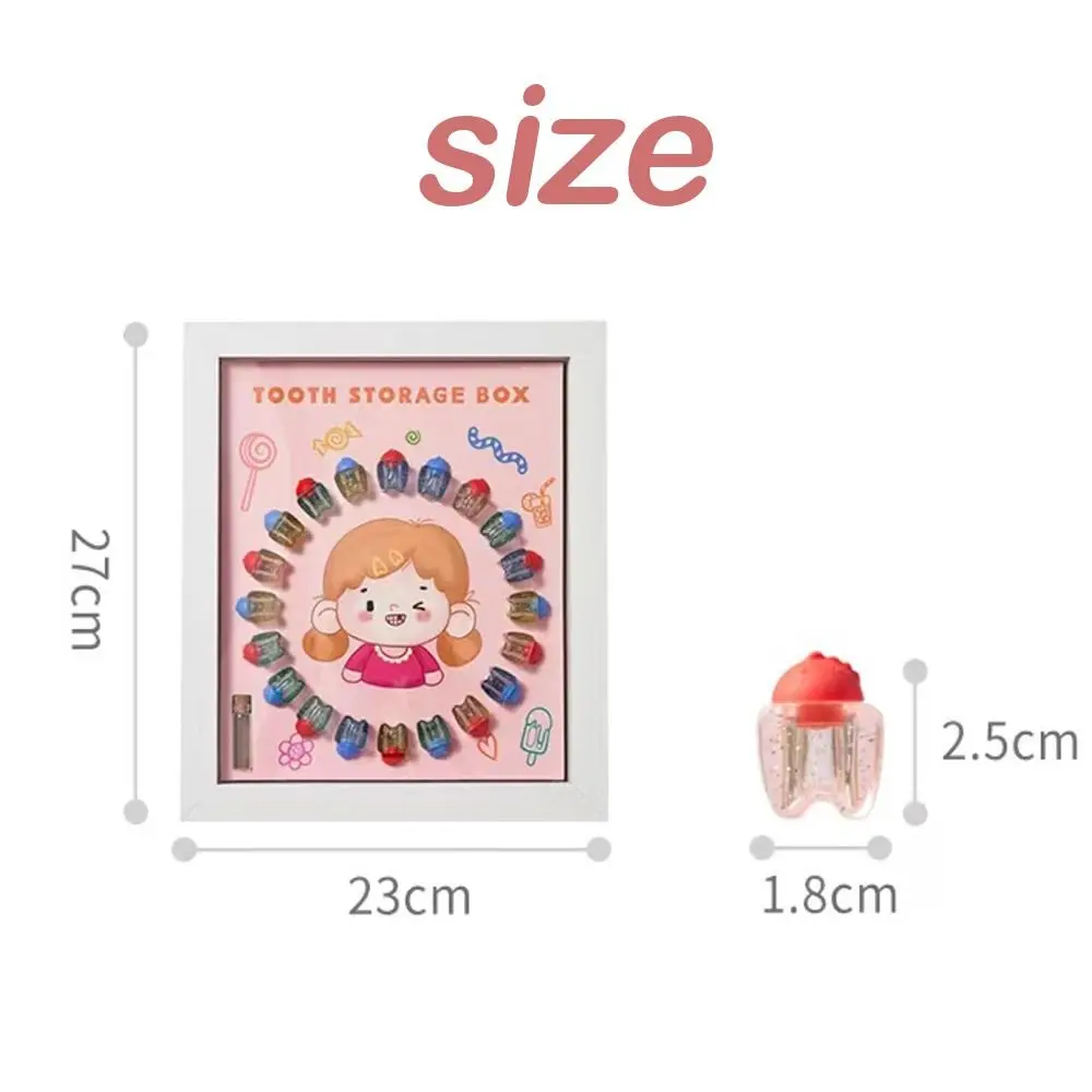 Souvenir Case Photo Frame Milk Teeth Organizer Keepsake Baby Tooth Box Tooth Container Tooth Collection Case Teeth Storage Box