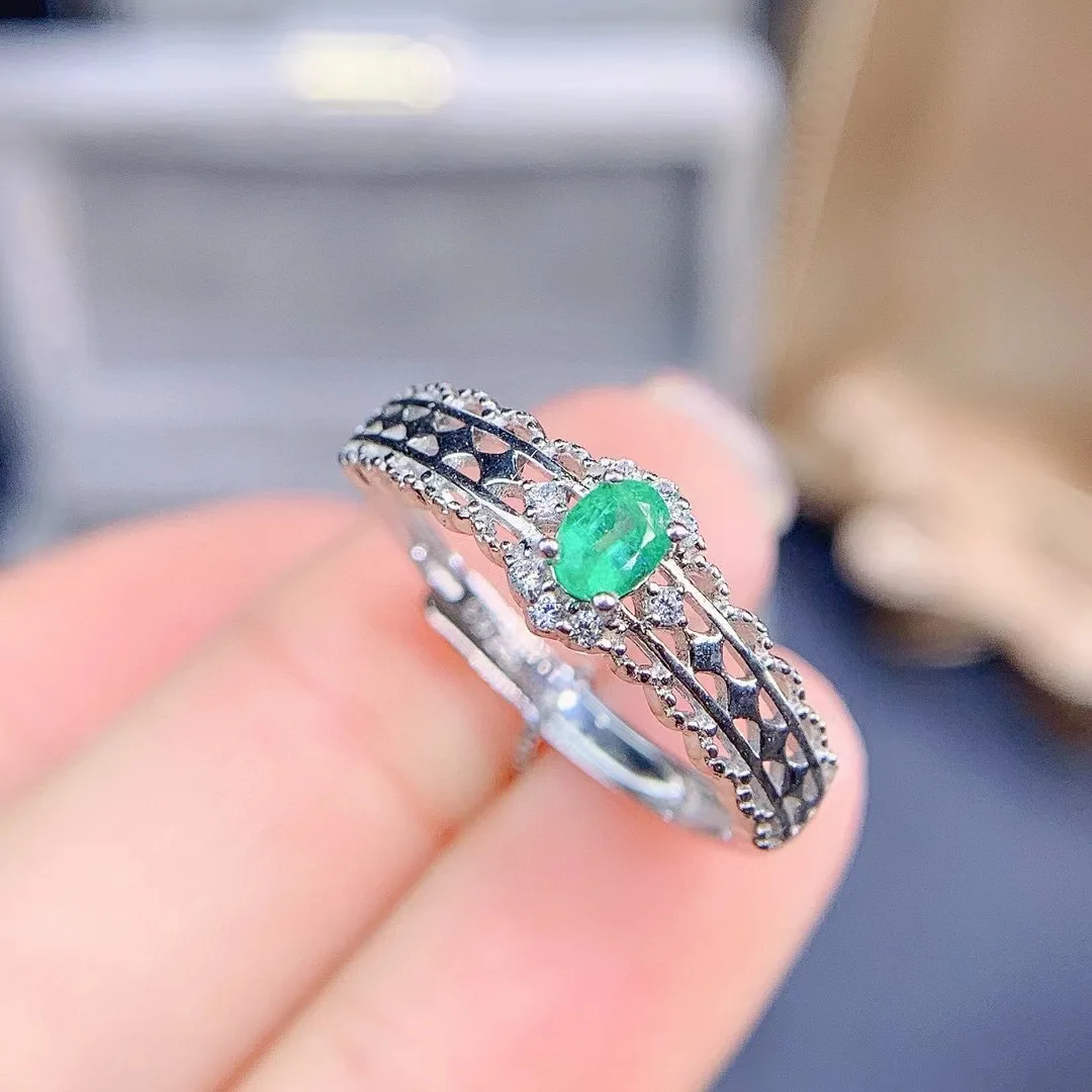 natural-emerald-wedding-ring-for-woman-3mm-4mm-silver-ring-solid-925-silver-emerald-ring-gift-for-woman-light-luxury-small