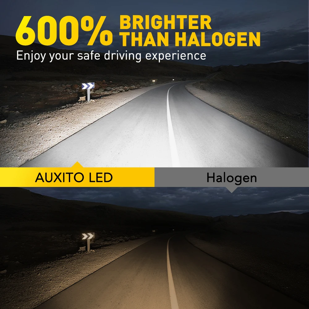 AUXITO H11 Turbo LED Canbus H8 HB3 9005 LED Headlight Bulbs No Error 20000LM Car Head Lamp M3S Series 2Pcs led lights led bulbs led headlights led car lights led car headlights car headlamps