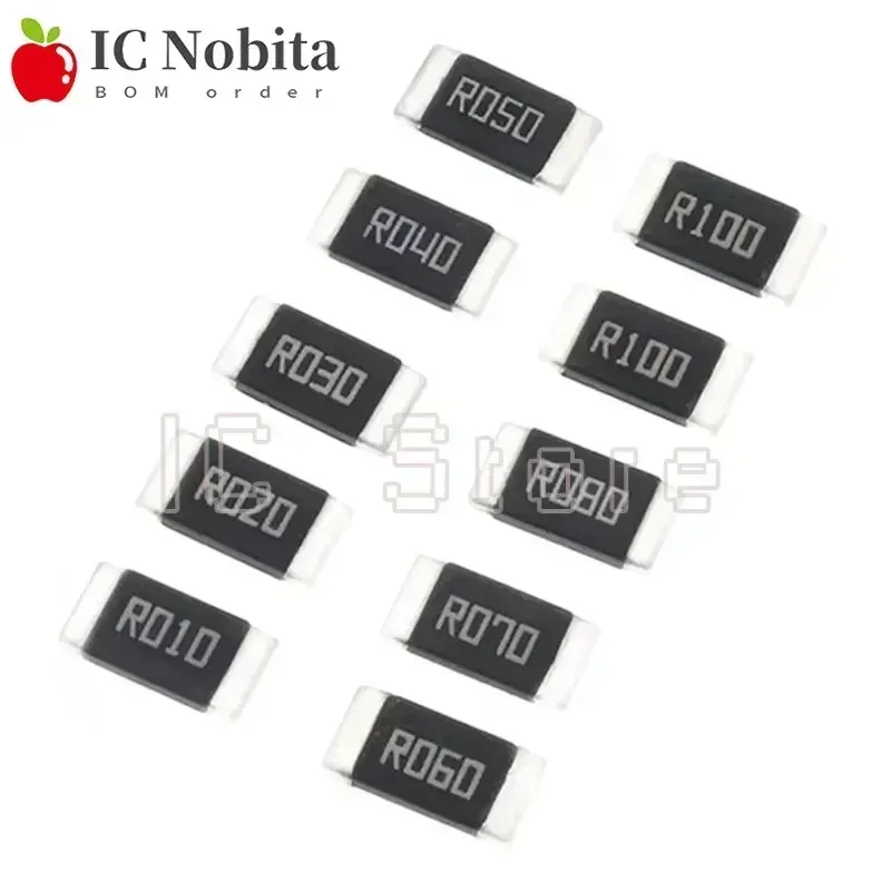 2512 SMD Alloy Resistor 2W 1% R001 R002 R003 R004 R008 R009 R010 R012 R015 R020 R025 R060 R070 R100 R120 R150 10PCS smd resistor smd chip resistor