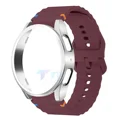 Wine red silver