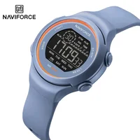 NAVIFORCE Luxury Digital Wristwatch for Women Lady Waterproof Shockproof Sport Watches Silicone Strap Womens Girl relojes 7119
