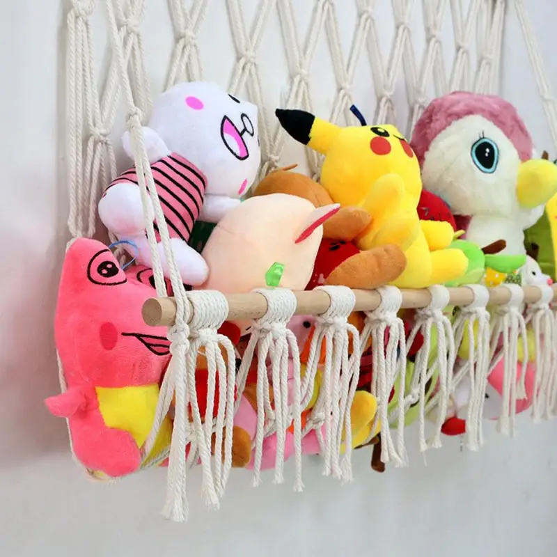 Stuffed Animal Toy Storage Hammock Corner Organizer For Plush Toys