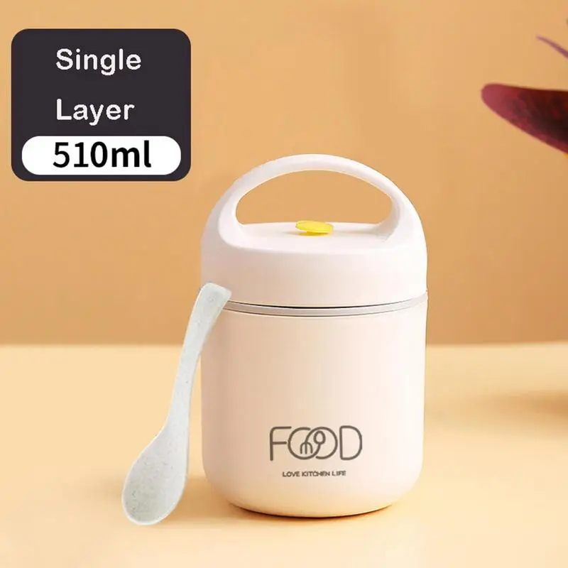 Termo para comida caliente apilable de 2 niveles, contenedores de almuerzo  al vacío de doble pared para niños y adultos, acero inoxidable reutilizable  a prueba de fugas - AliExpress