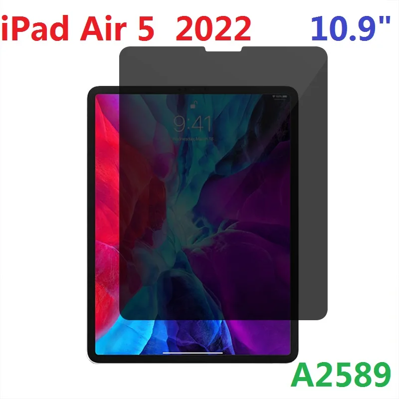 Protection d'écran anti-espion en verre trempé pour iPad / air / pro