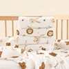 Cotton Tetra Cotton Muslin Blankets For Babies Animal Print For Newborn Things Nap Throw Towel Bath Cute Blanket Bedding 6
