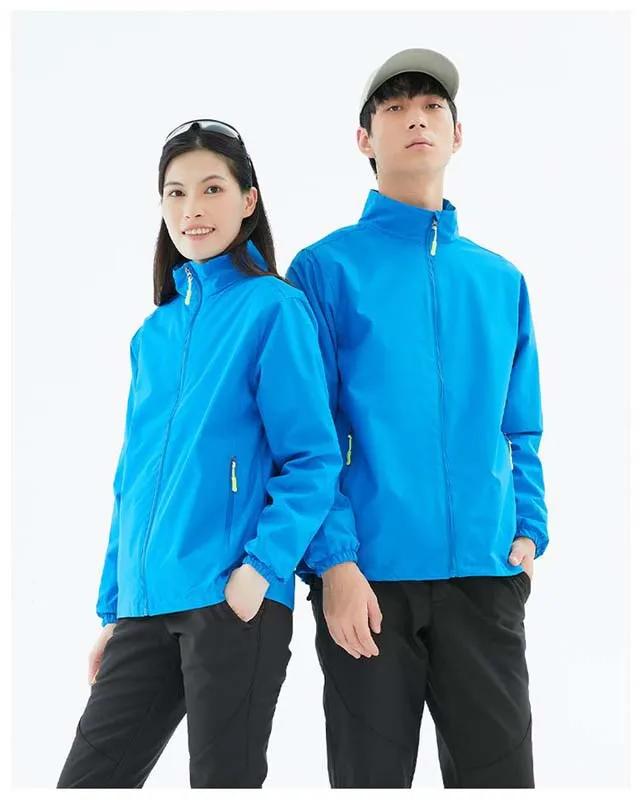 Outdoor Customized Cycling Jacket, Windproof and Rainproof Jacket, Customized Picture and Letters, Same Style for Men Women