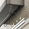 Storage rack Kitchen bathroom towel punch free bathroom wall mounted storage rack 3