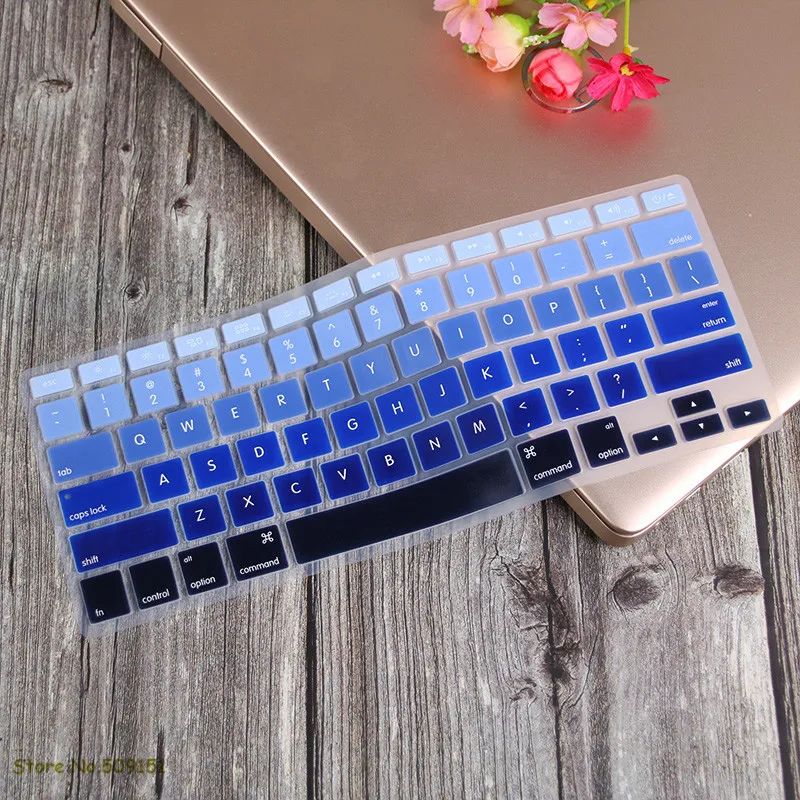 Premium Keyboard Cover for MacBook Pro and Air - US English Layout