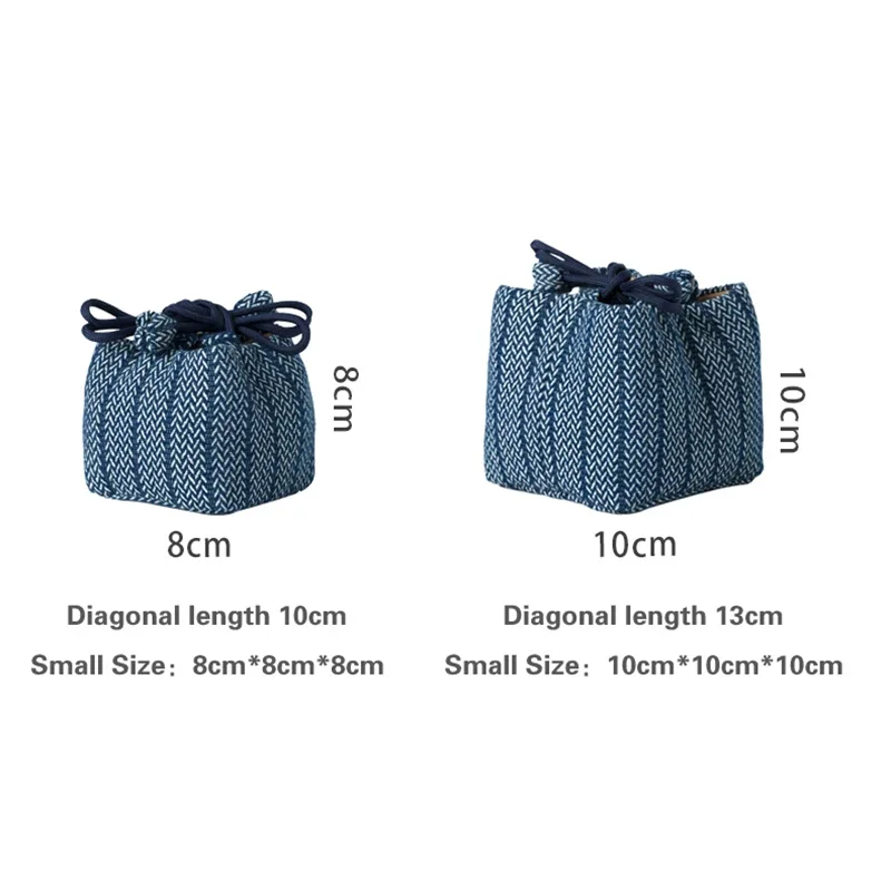 Tea set purple clay pot teacup storage bag Portable packing bag for teacup and teapot Chinese retro jacquard Master Cup