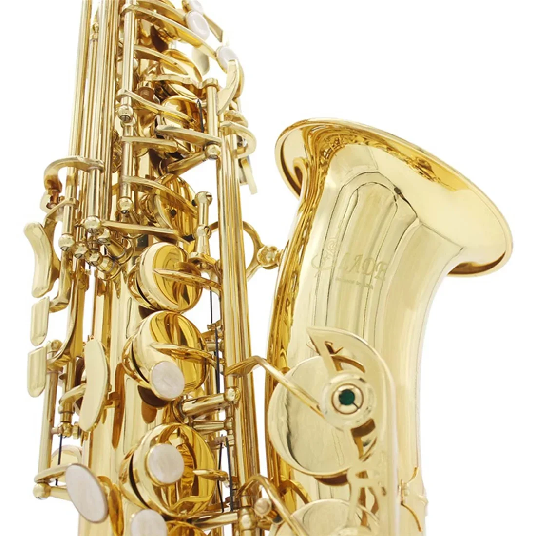SLADE Eb Alto Saxophone White Shells Keys Brass Body Alto Sax Set Case Professional Saxophone Accessory Woodwind Instruments saxophone musical instrument
