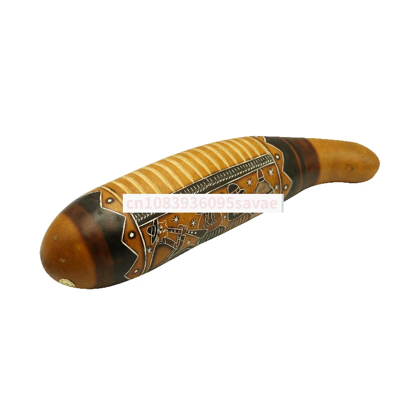 

Claves Gourd Sand Hammer Rattle South American Traditional Percussion Instrument Minority National Musical Instruments