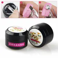 8ML Nail Art Rhinestone Gel Glue UV Adhesive Crystal Gems Diamond Decoration Sticky Polish Gel DIY Transparent Glue Nail Tools 1