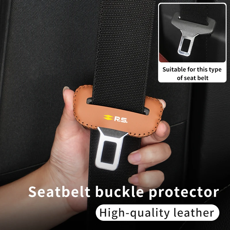 Car Accessories Seat Belt Buckle Cover Anti-scratch Protector For Renault Koleos Kadjar Scenic Megane Sandero Grand Sill Guard