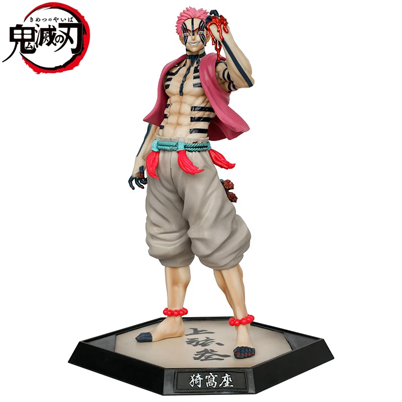Demon Slayer 28cm Akaza Hakuji Figure Cheng Action Figurine Anime Kimetsu No Yaiba Model Pvc Statue Doll Collectible Model Toys