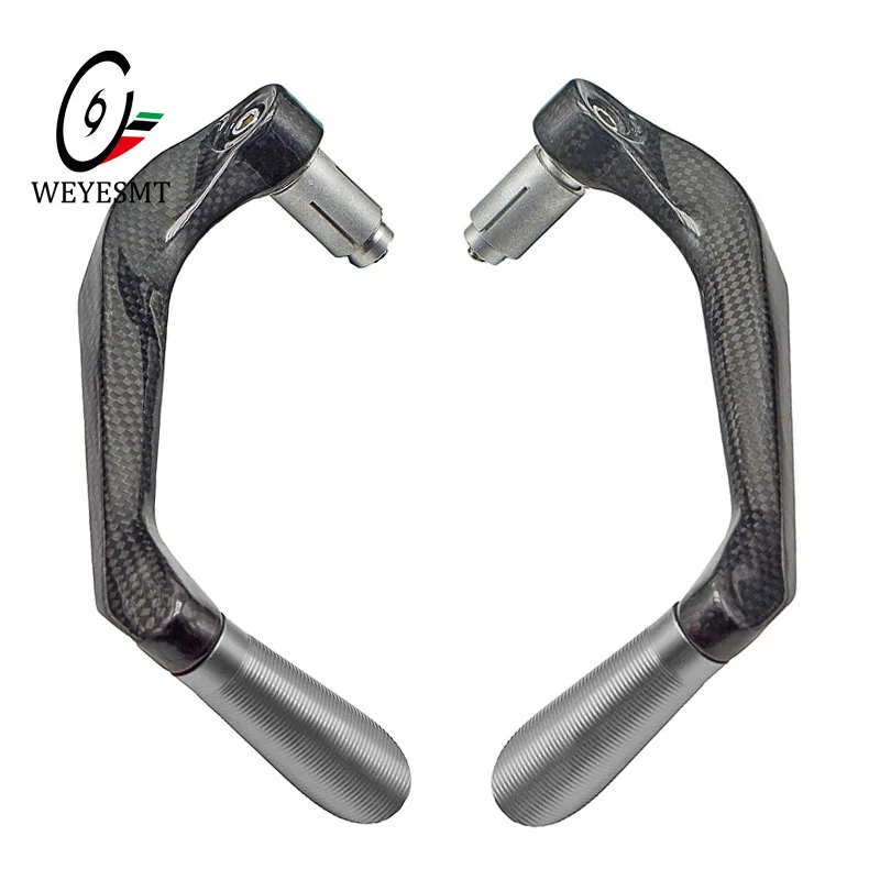 22mm Protector Handlebar Motorcycle Proguard Brake Clutch Systems Levers Protect Guard Autobicycle Handgrip Carbon fiber+Aluminu