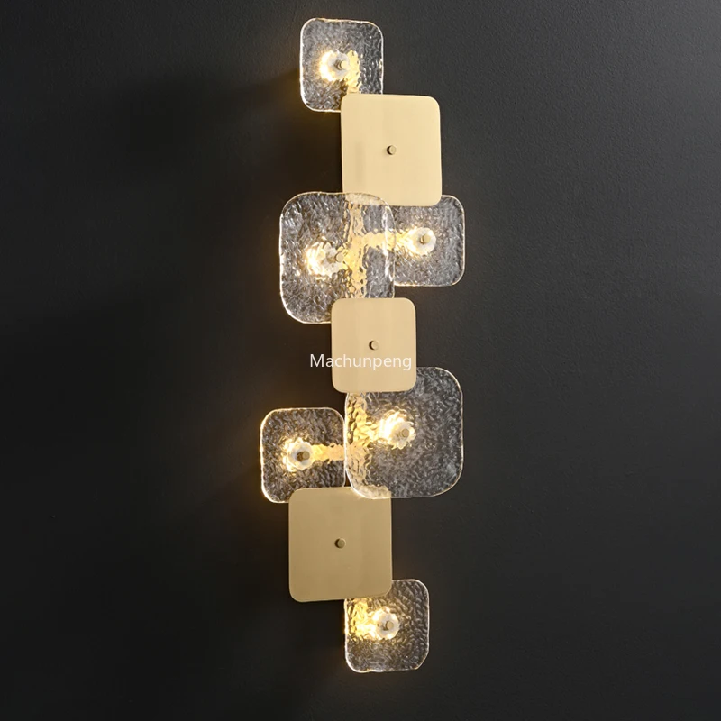 

Simple Copper Stair Case Wall Lamp Art Reading Headboards Nordic Modern Wall Light Design Men Wandverlichting Stairs Decoration