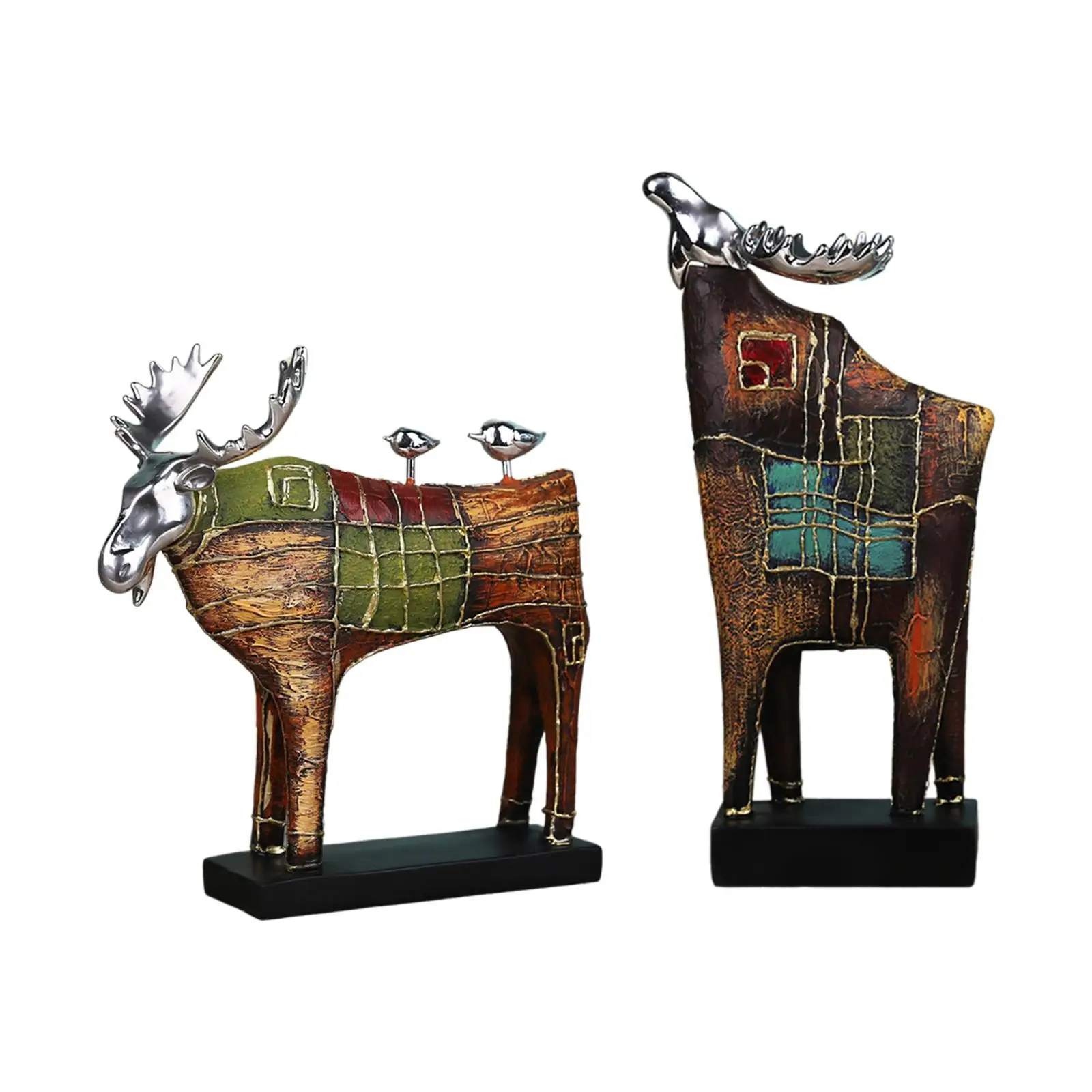

Deer Figurine Souvenir Crafts Deer Decoration for Indoor Desktop Tabletop