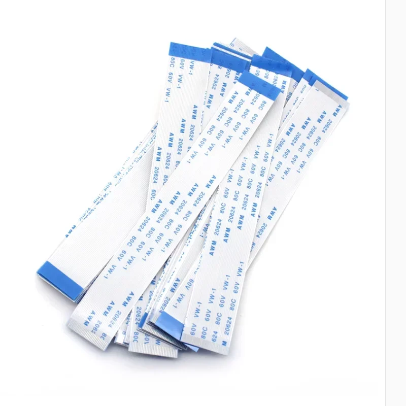 Flat Flexible Cable 10Pcs Flat Flexible Cable FFC FPC LCD AWM 20624 80C 60V VW-1 FFC-0.5MM 1.0MM 16/20/22/24/26/28/30/32/36/34/40/45/50/54/60 Pin