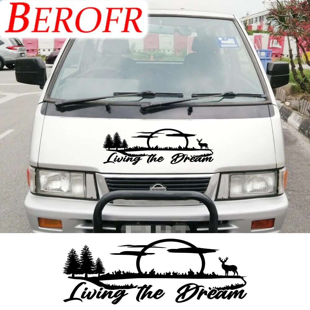 Adesivi Per Auto Per Nissan Vanette C22 Nomad S21 Van Camper Graphics Living The Dream Moon Decor Decalcomanie Accessori Per Cover In Vinile
