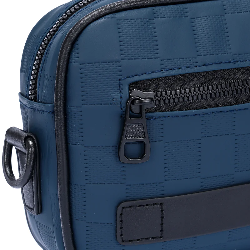 Men's PU Leather Soft Crossbody Bag with Adjustable Strap for Multi-Functional Daily Use