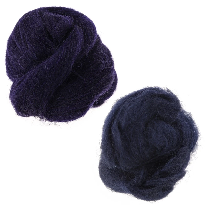 Wool spinning felting fiber 10g needle punching sewing woven supplies