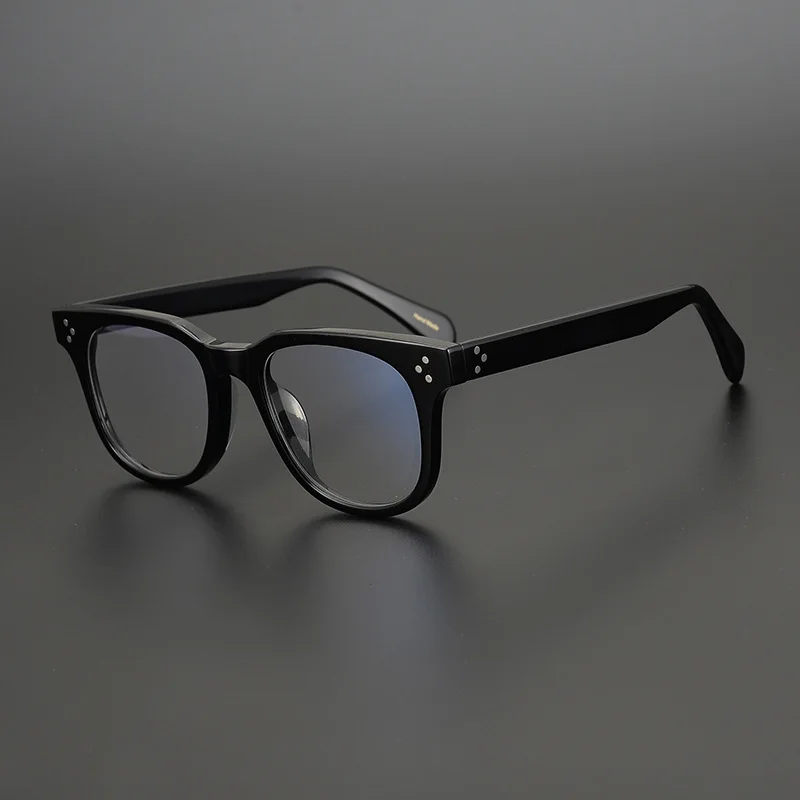 Japanese Designer Brand Retro Square Glasses Frame Hand made Acetate
