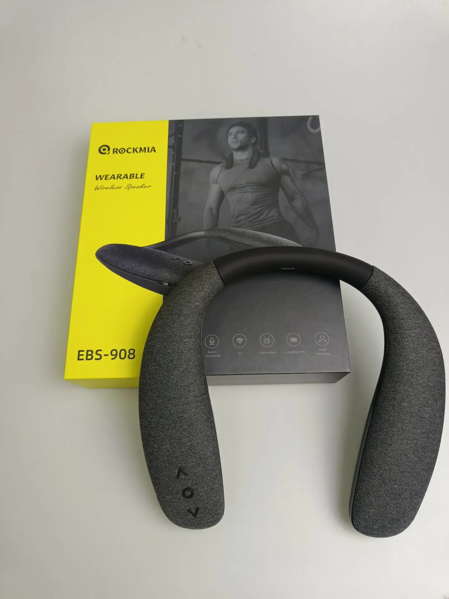 Bluetooth speaker portable speaker mini bluetooth speaker neckband speaker EBS-908 Wearable Neckband Speaker Bluetooth 5.0 Surround Sound Gaming Traveling Walking Cycling-World Hot Selling Model