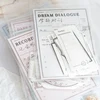 Journal GO 30pcs/lot Embrace The Summer Vintage Simple Border Memo Pad Material Paper Creative DIY Journal Collage Stationery 5