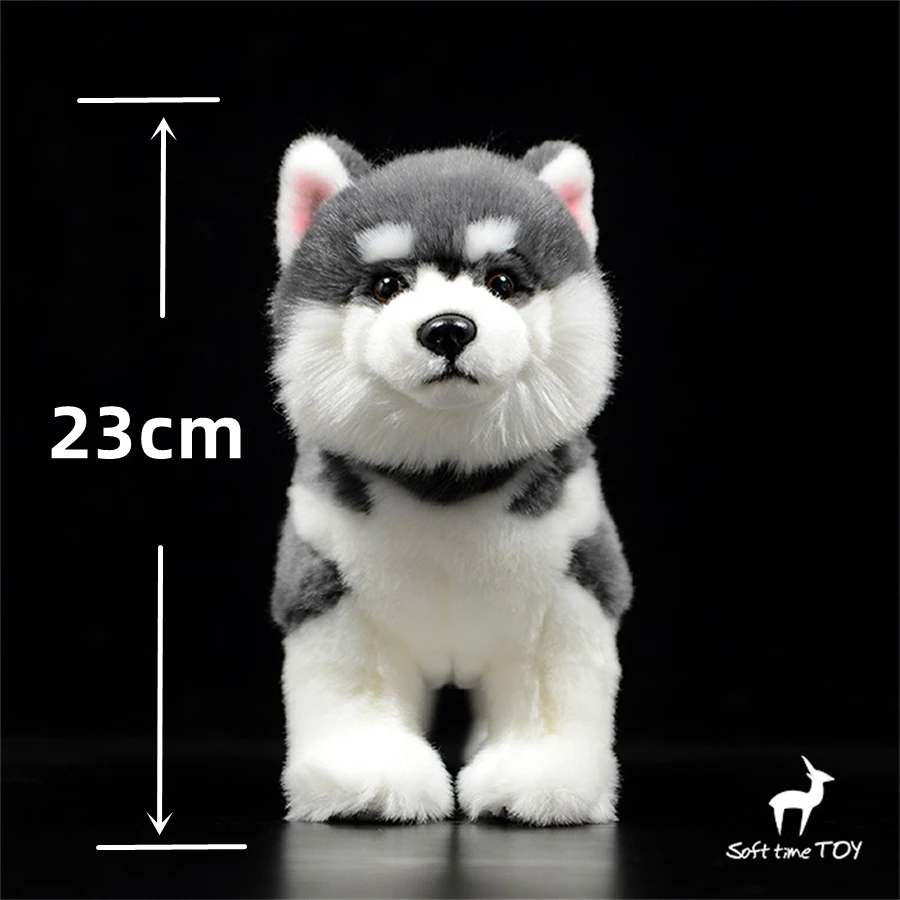 Alaskan Malamute High Fidelity Anime Cute Plushie Dog Plush Toys Lifelike Animals Simulation Stuffed Doll Kawai Toy Gifts Kids 2