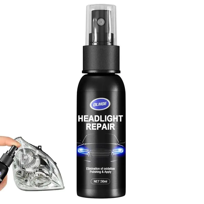 

Car Headlight Cover Spray Fixer To Remove Oxidation Dirt Portable Repair Scratch Polish Liquid For Repairing Refurbishing