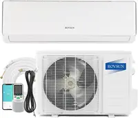 11000 BTU Wifi Enabled Mini Split Air Conditioner & Heater 17 SEER2 115V Inverter Ductless Wall AC Unit with Pre-Charged 1