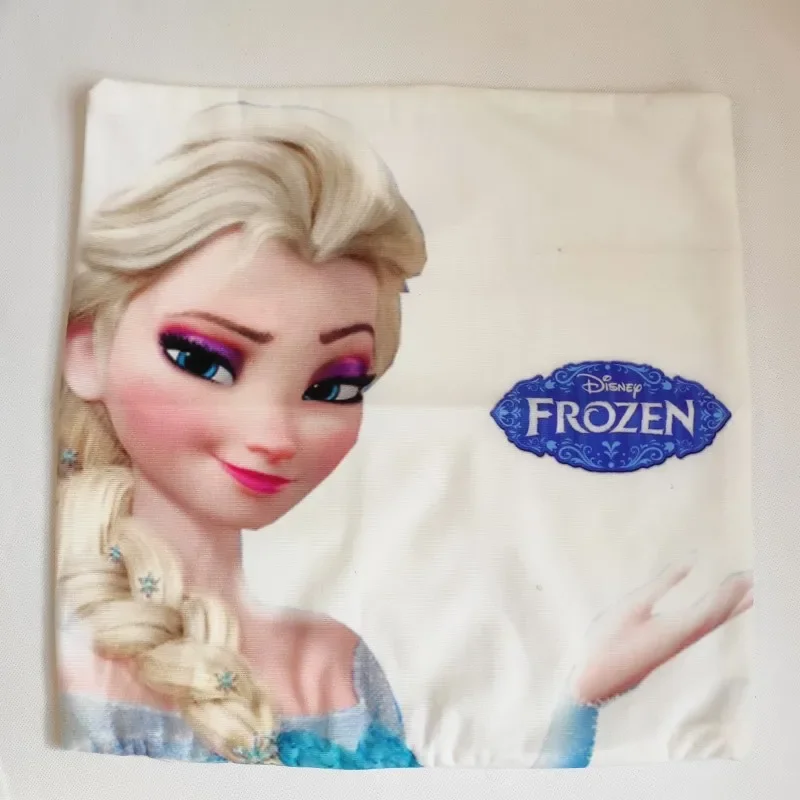 Nice Elsa Anna Princess Frozen Cushion Cover 45x45cm PillowCase Cartoon Decorative/Nap on Room Sofa Baby Girl Birthday Gift