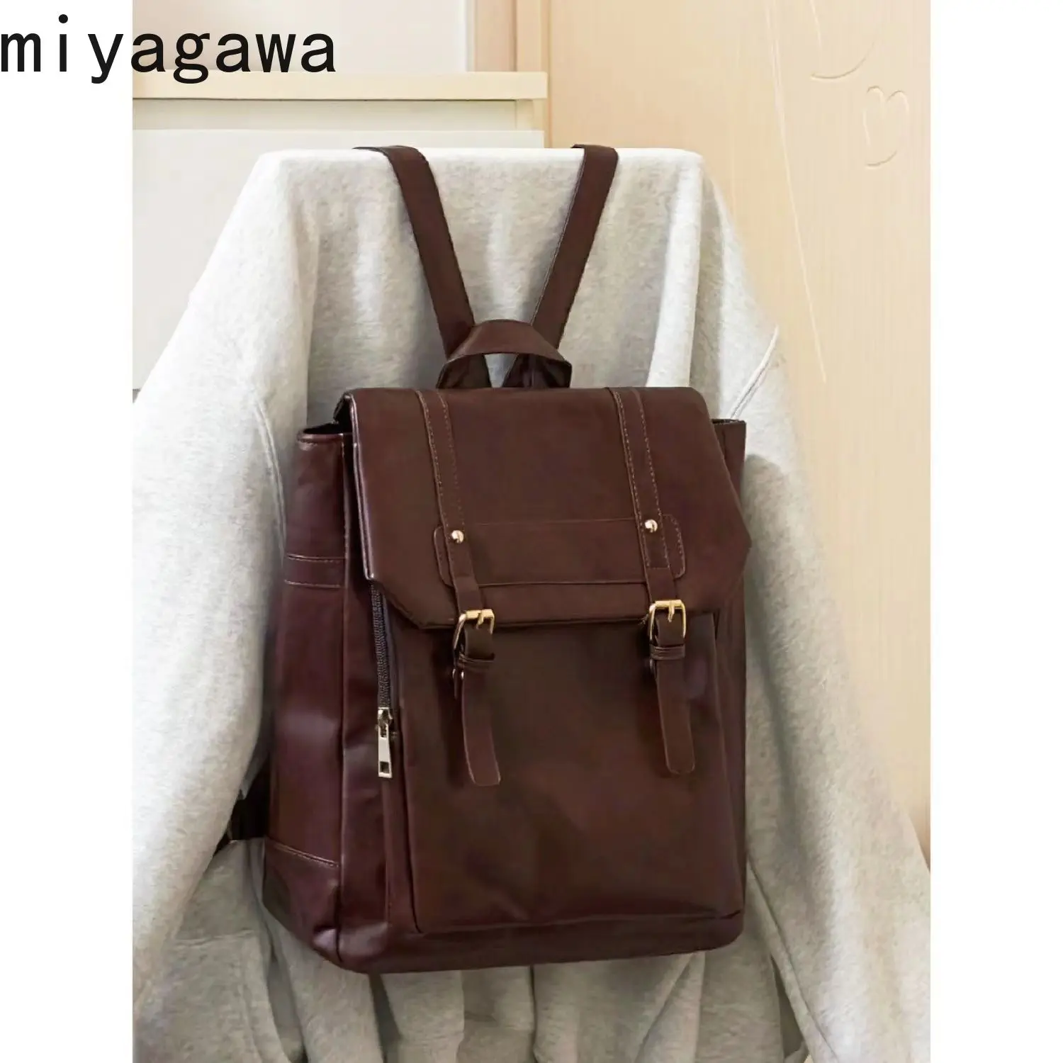 miyagawaJapaneseJKUniformStyleBackpack2023AutumnNewVintage