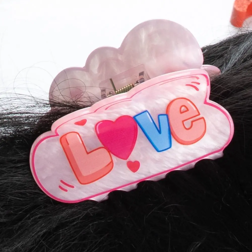 

Зажим для волос в виде сердца, губ, когтей, подарков, любовь, буквы, принт, мультфильм, облако, Акула, зажим в Корейском стиле, геометрические Акриловые зажимы для волос в виде животных на каждый день