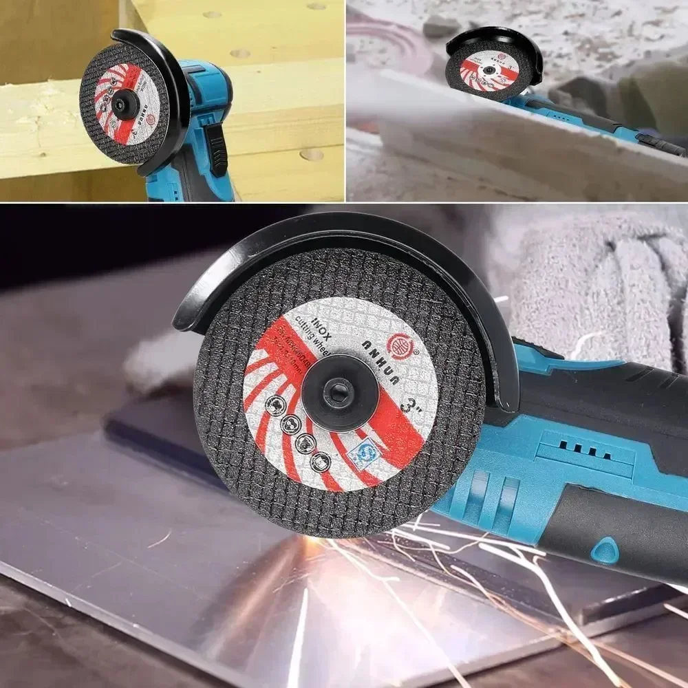 Cordless Mini Angle Grinder 12V Brush Cutting Machine Portable Small Polishing Tool with Saw Blade for House Cutting