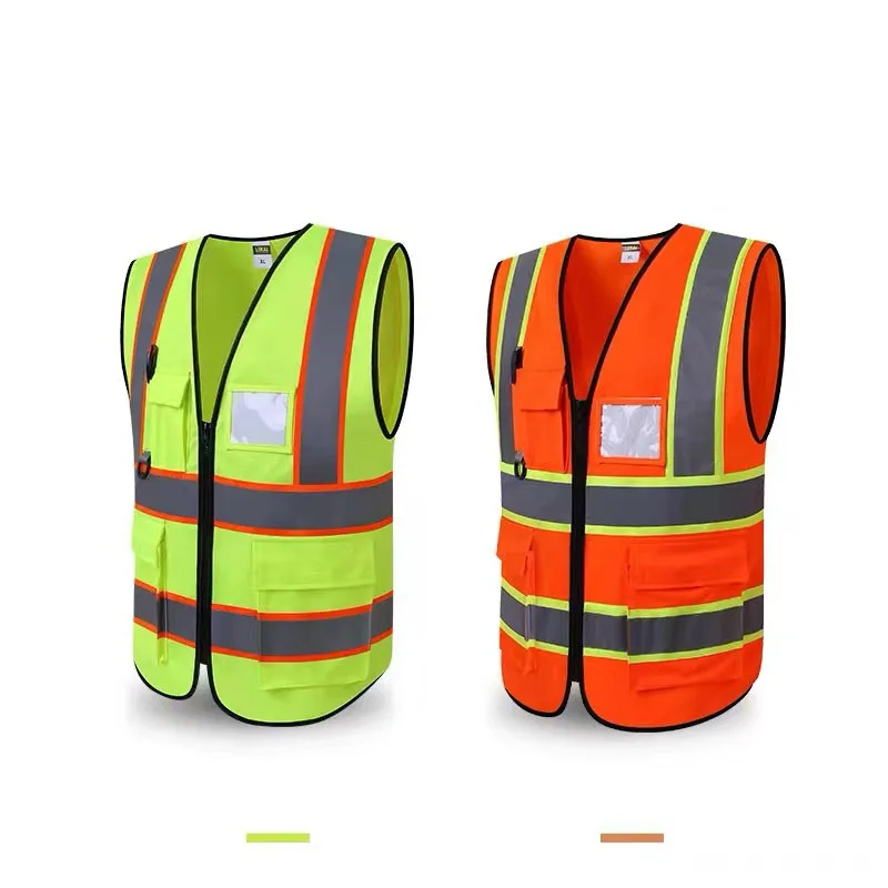 Customizable High visibility Vest Safety Vest for Construction Workers Night Safety Work Clothes