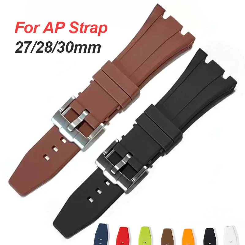Cinturino In Silicone Da 27Mm Per Cinturino Sportivo Impermeabile Serie Ap Royal Oak Offshore Per Ap 15400 15703 26470 Cintura Morbida Per Bracciale