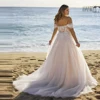 ANGEL Off Shoulder Plus Size Wedding Dress For Women Customized Elegant A-Line Bridal Gown Sexy Backless Vestidos de Novia Boda 2