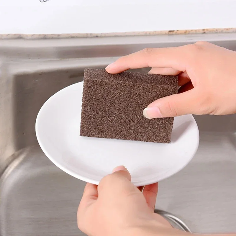 6pcs Diamond Sponge Magic Erasers Carborundum Removing Rust Cleaning Sponge Brush Kitchen Pot Dish Rust Removal Emery Clean Rub